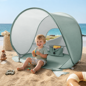 Baby beach tent rentals for shade and sun protection on Folly Beach