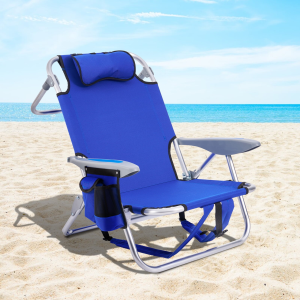 beach chairs on folly beach