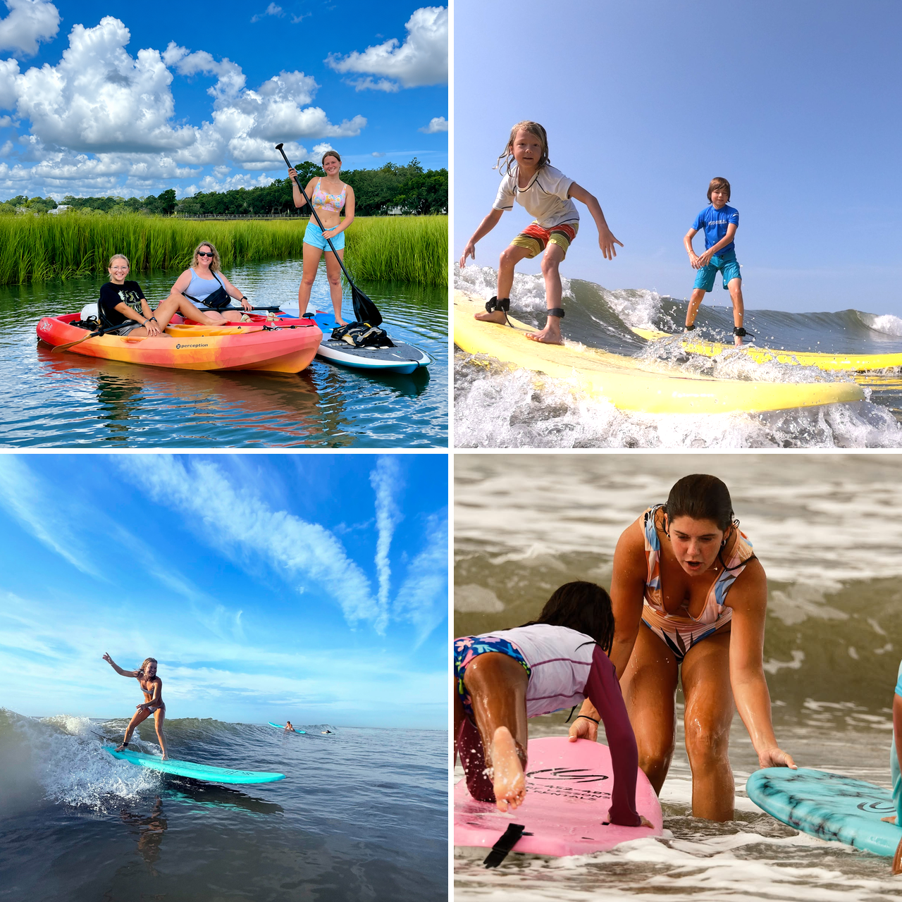 surf lessons, surf camps, and paddle tours folly beach